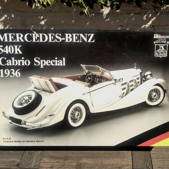 Pocher Rivarossi Other - ‼️SOLD‼️RARE Vintage Pocher Rivarossi 1936 Mercedes Benz 540K Cabrio Kit!!